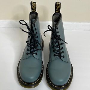 Dr. Martens Gray Lace Up Boots